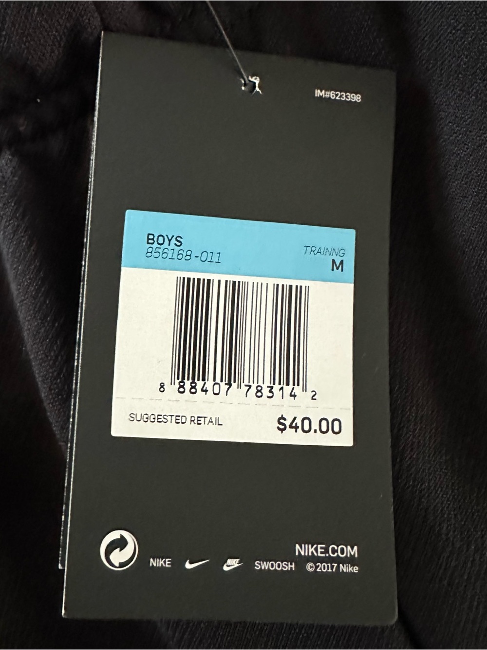 Nike Dri-FIT Boys Slim Fit Performance Training Pants Black ***Size Medium*** - Picture 3 of 9